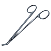 Potts-Smith Scissors Short Angled 45 Degrees, Overall Length 5 1/4" (133.35mm) With A Blade Length Of 1/2" (12.70mm)  